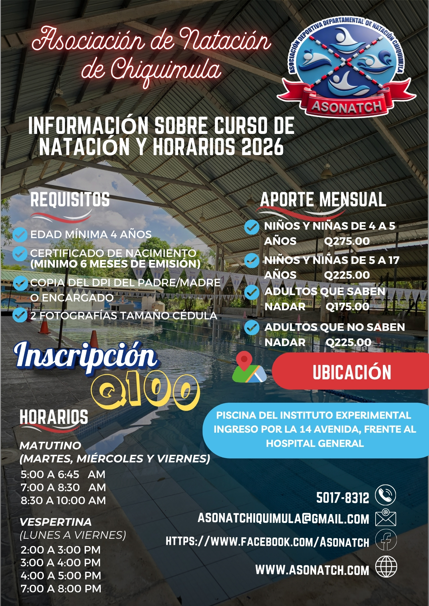 Inscripciones abiertas ASONATCH 2026